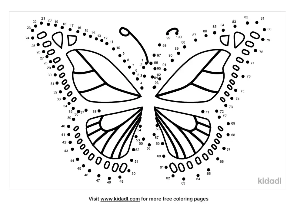 Butterfly Dot To Dot (Hard)