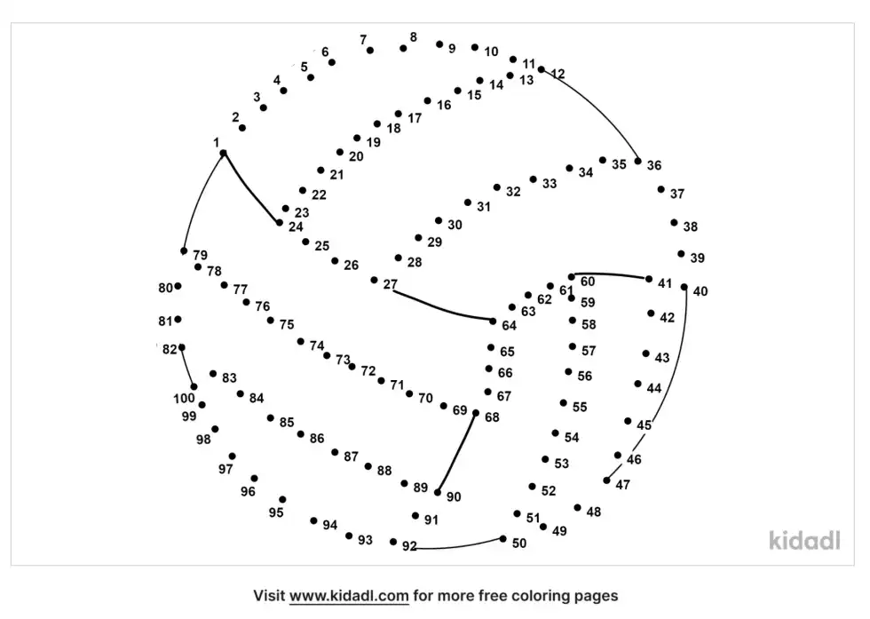 Volleyball Dot To Dot (Hard)