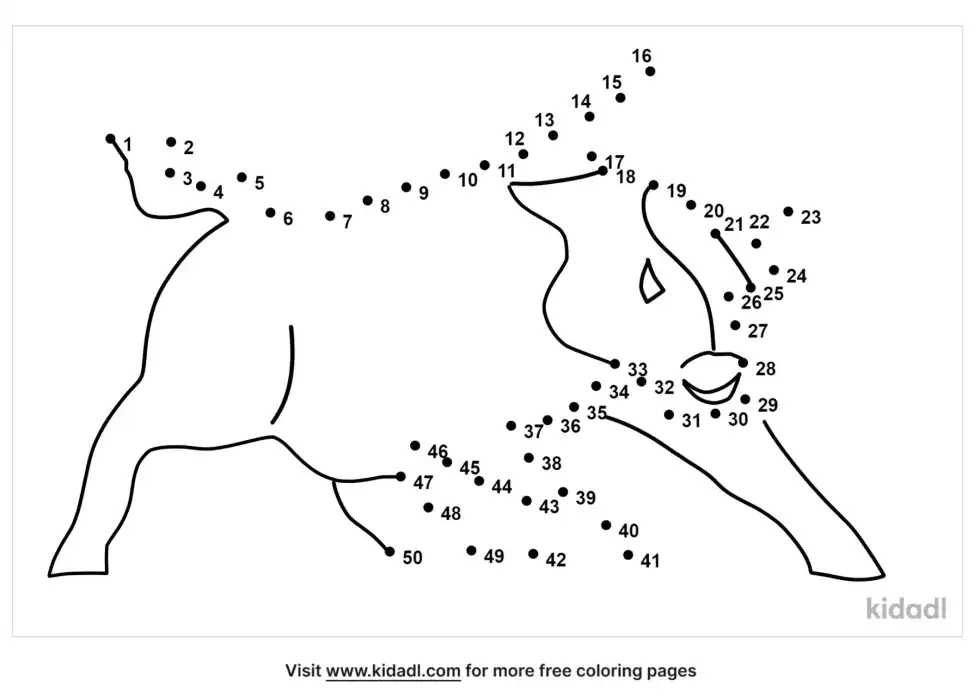 Wall Street Bull Dot To Dot (Medium)
