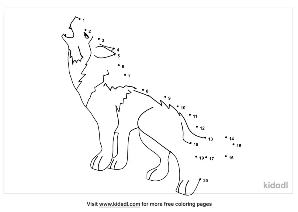 Werewolf Dot To Dot (Easy)