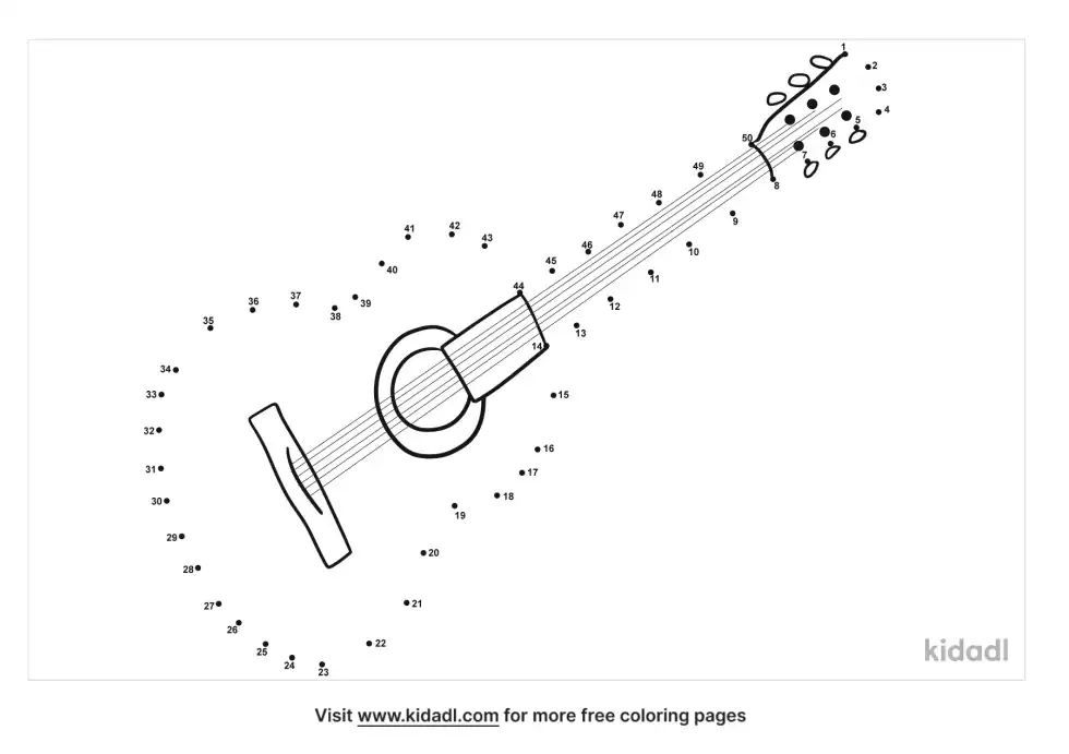 Guitar Dot To Dot (Medium)