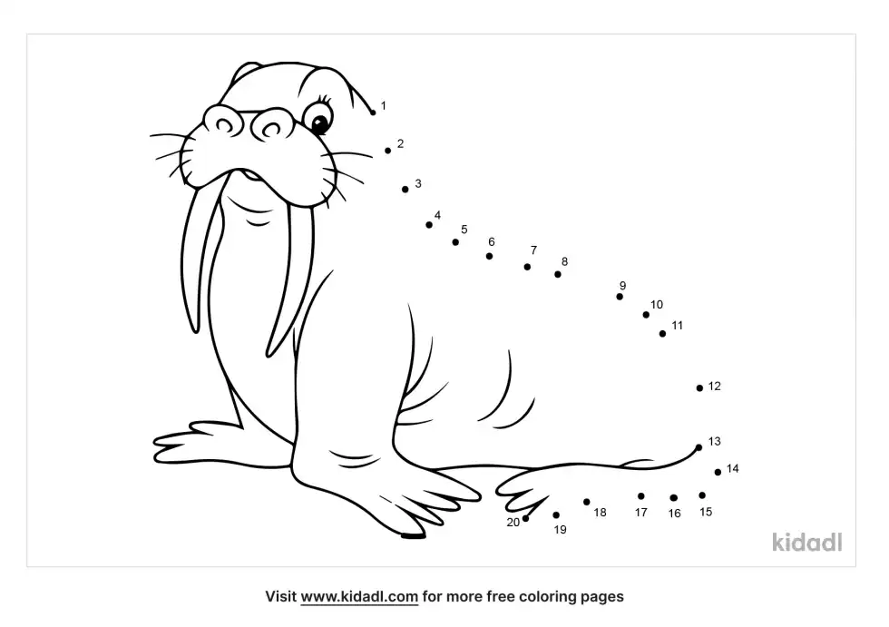 Walrus Dot To Dot (Easy)