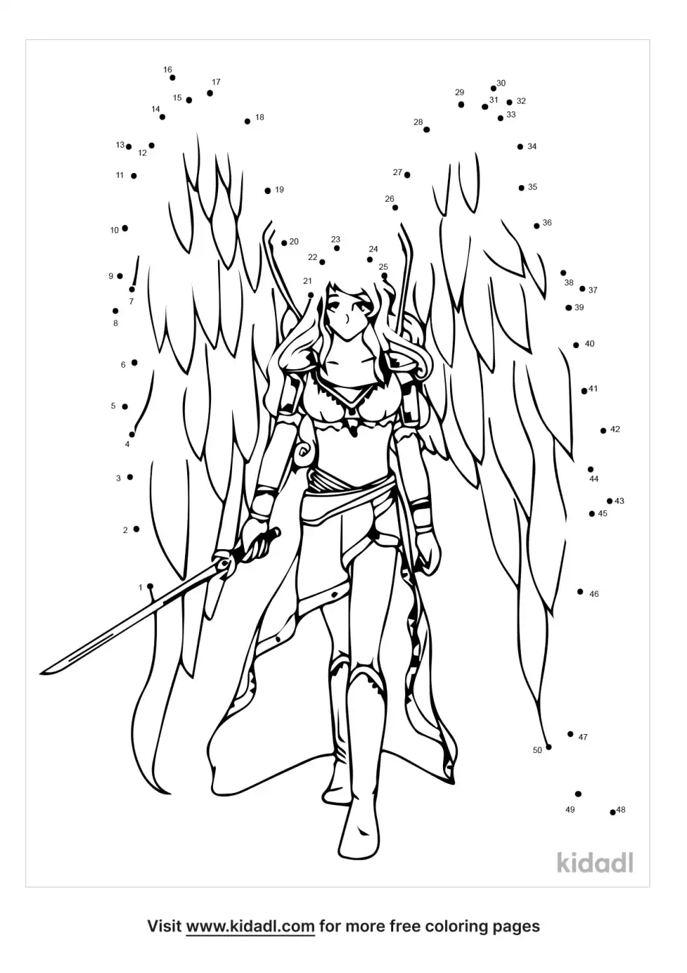 Warrior Angel Dot To Dot (Medium)