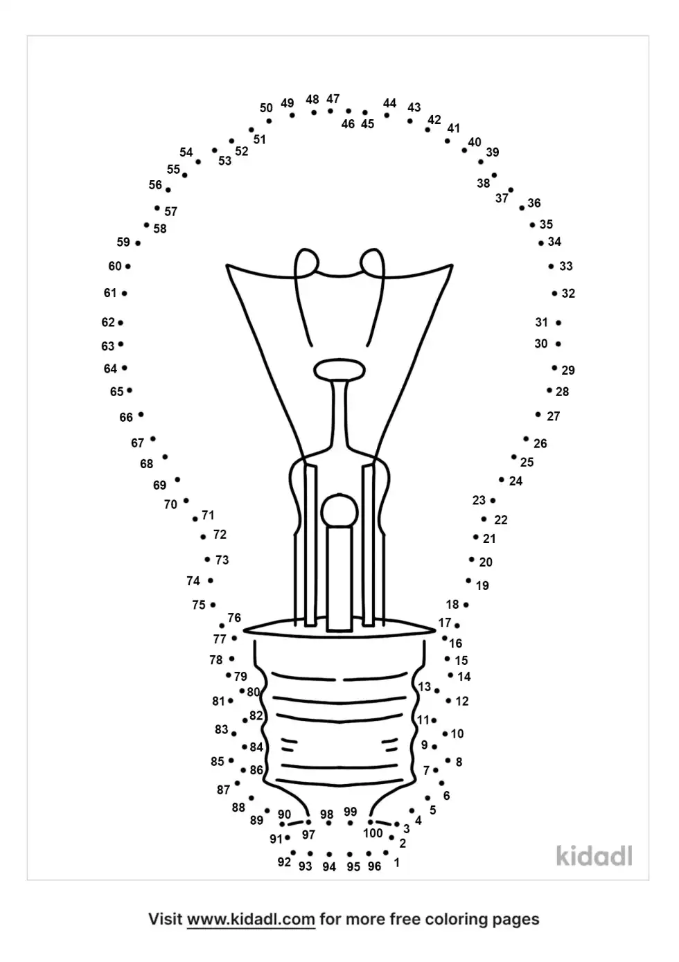 Light Bulb Dot To Dot (Hard)