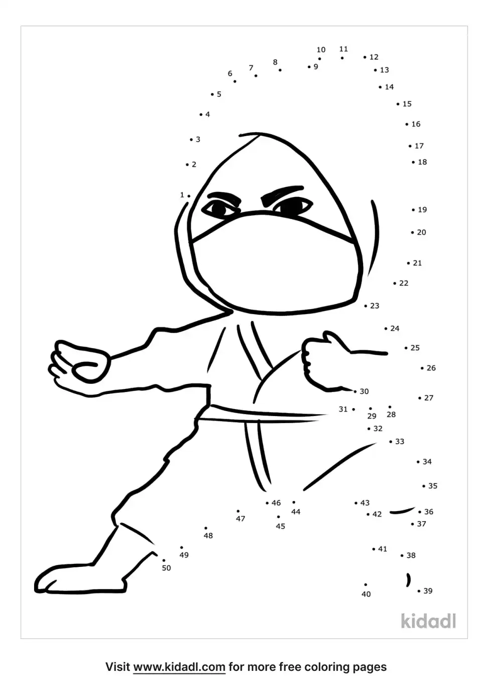 Ninja Dot To Dot (Medium)