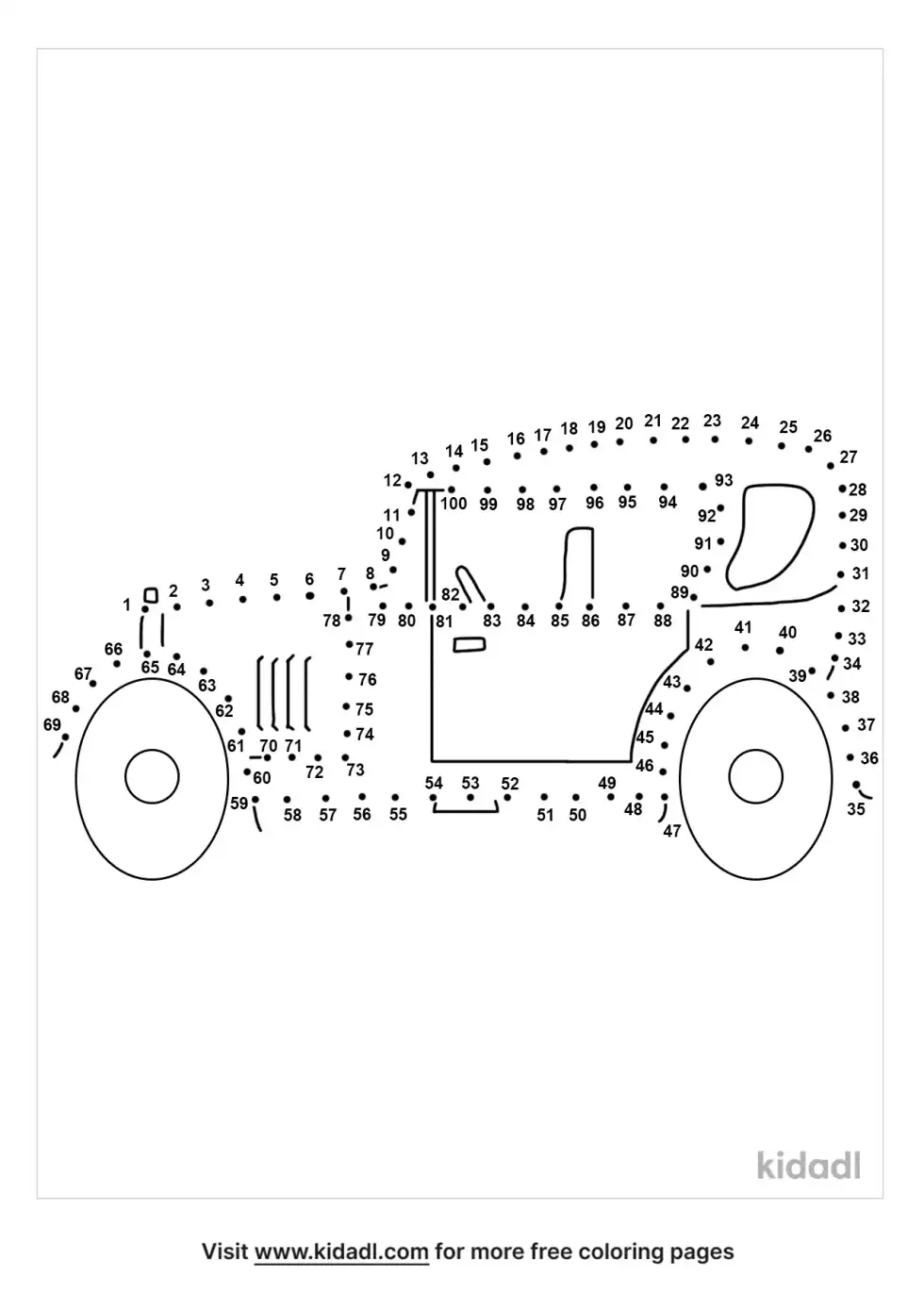 Old Car Dot To Dot (Hard)