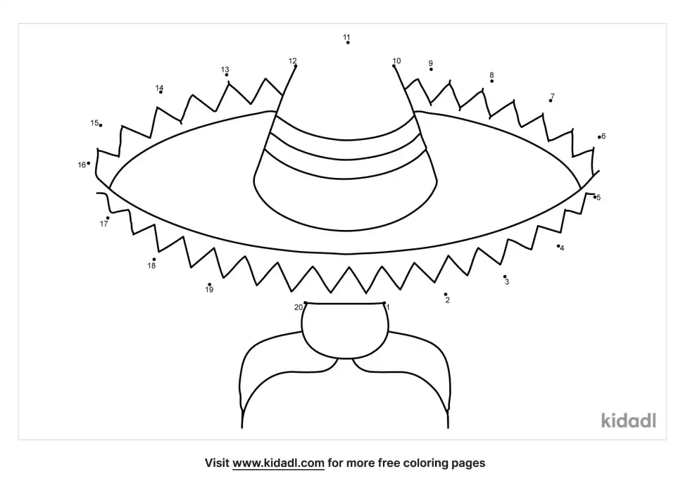 Cinco De Mayo Dot To Dot (Easy)