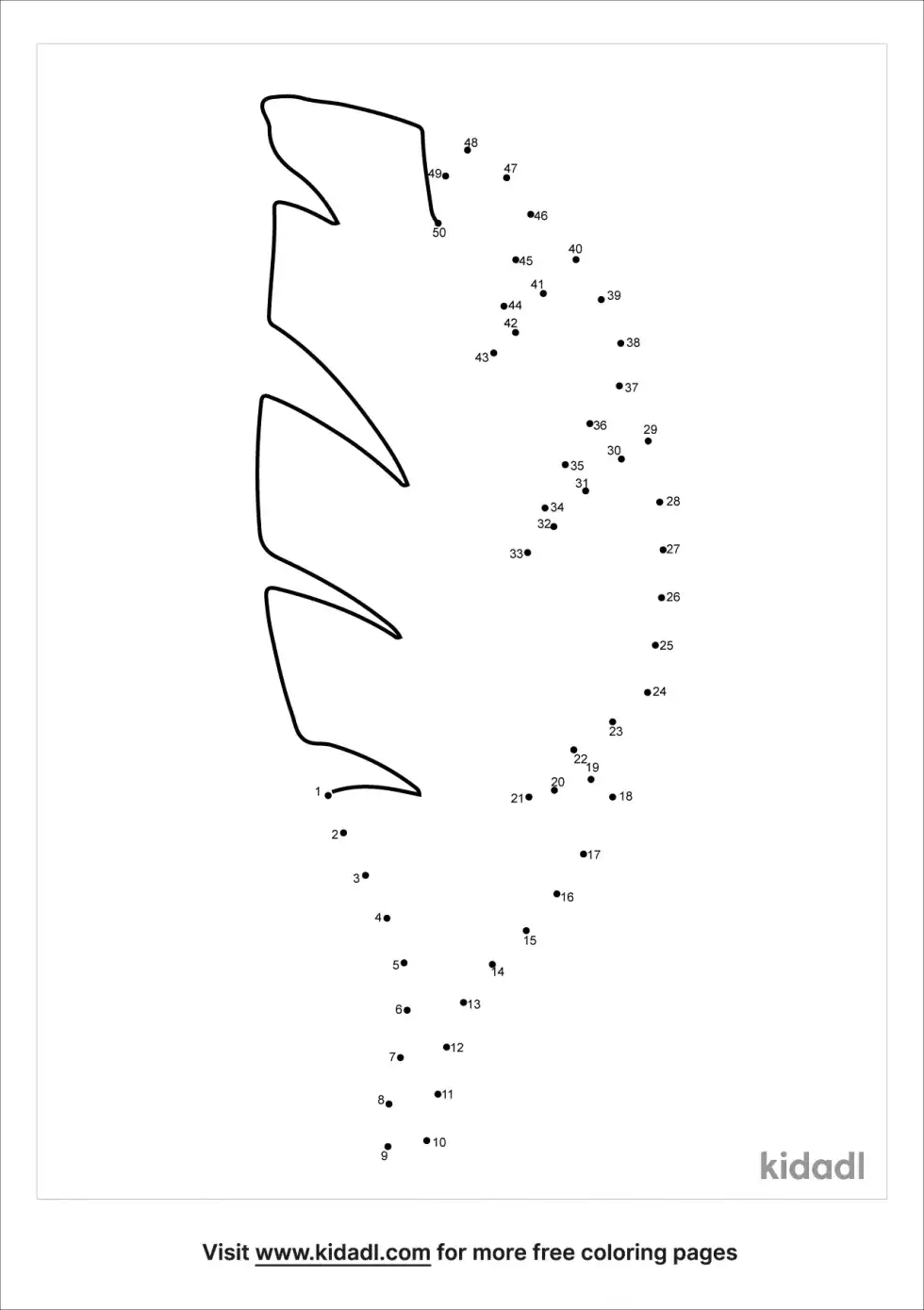 Palm Leaf Dot To Dot (Medium)