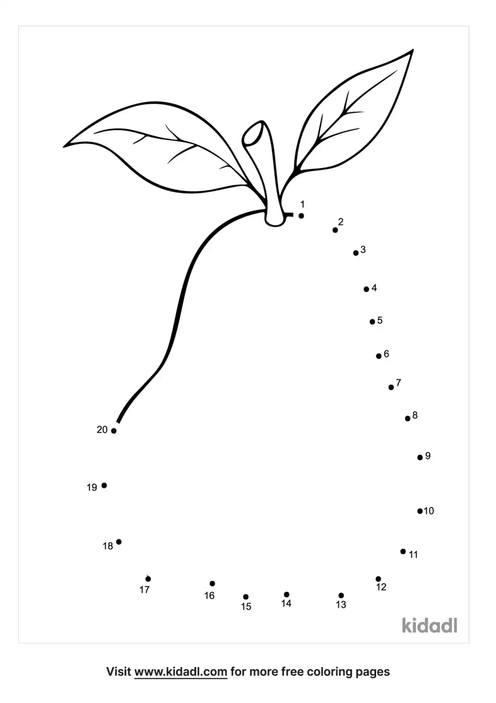 Pear Dot To Dot (Easy)