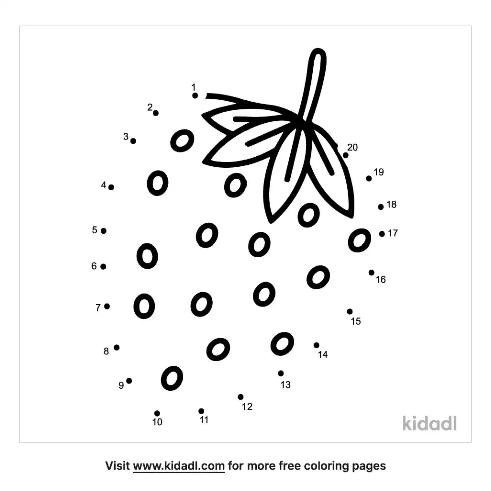 Strawberry Dot To Dot (Easy)
