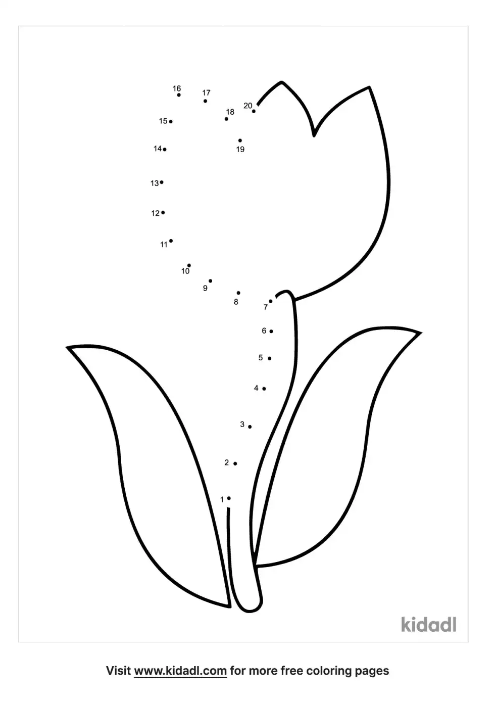 Tulip Dot To Dot (Easy)