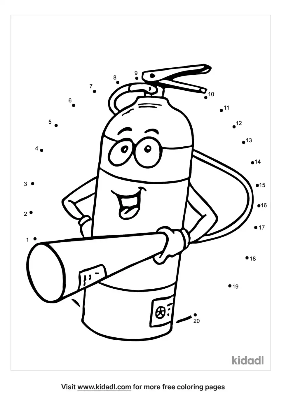 Fire Safety Dot To Dot (Easy)