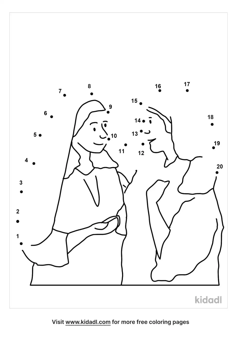 Ruth And Naomi Dot To Dot (Easy)