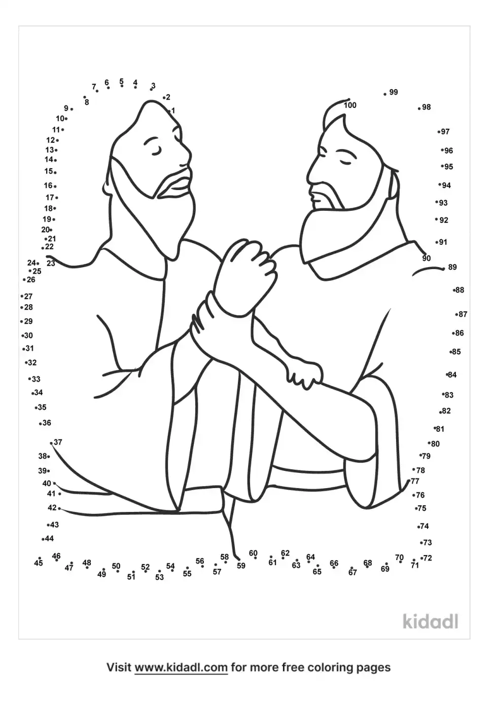 Jesus Baptism Dot To Dot (Hard)