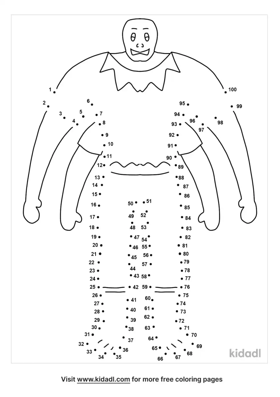 Four Handed Monster Dot To Dot (Hard)