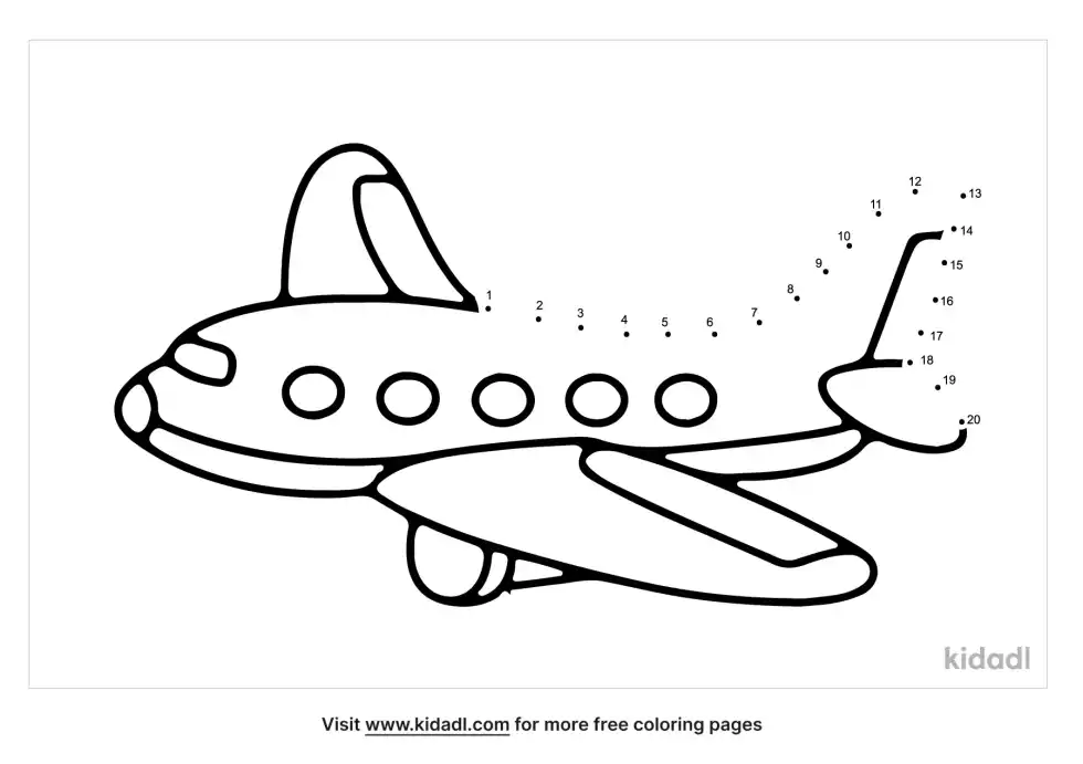 Plane Dot To Dot (Easy)