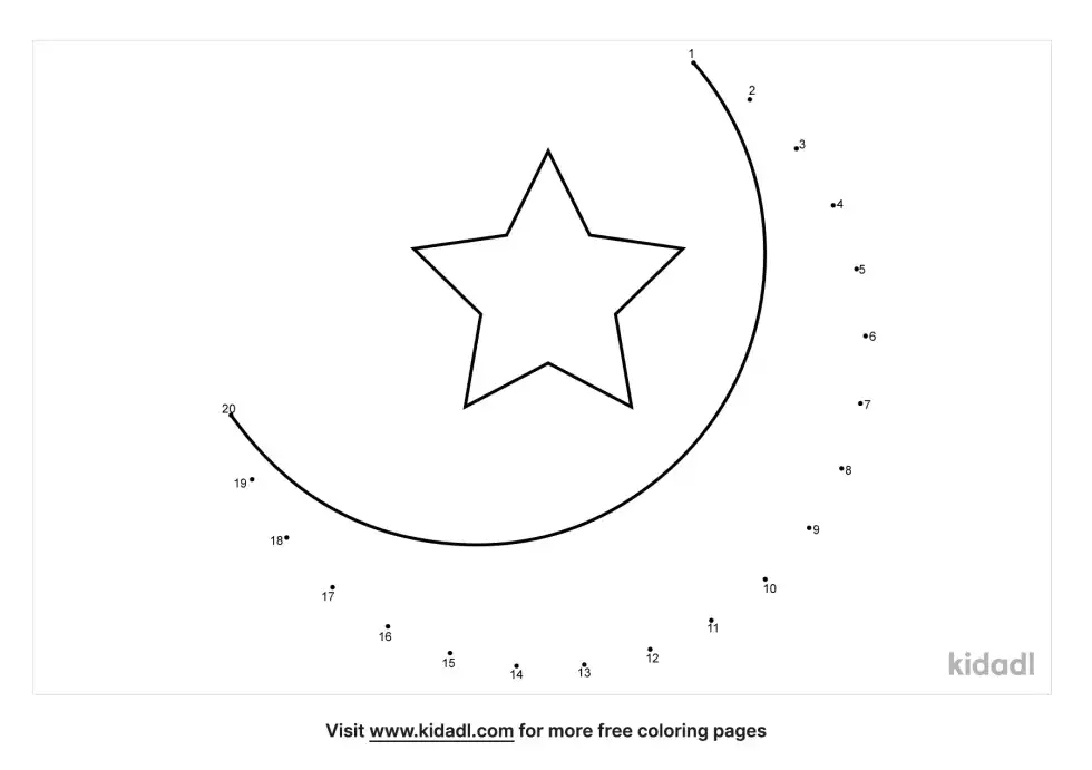 Moon Dot To Dot (Easy)