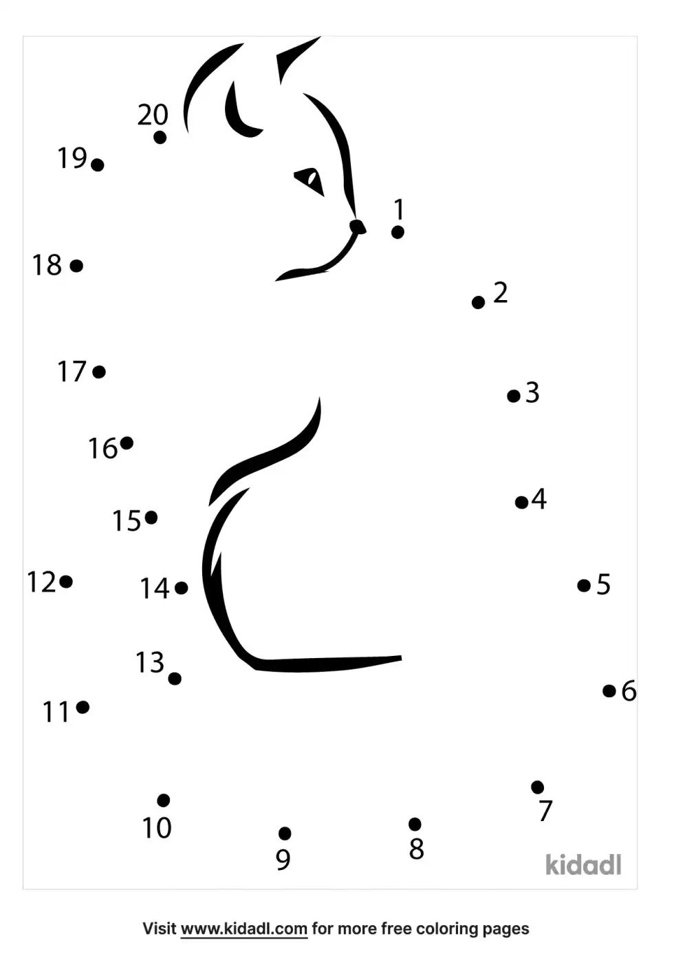Fuzzy Cats Dot To Dot (Easy)