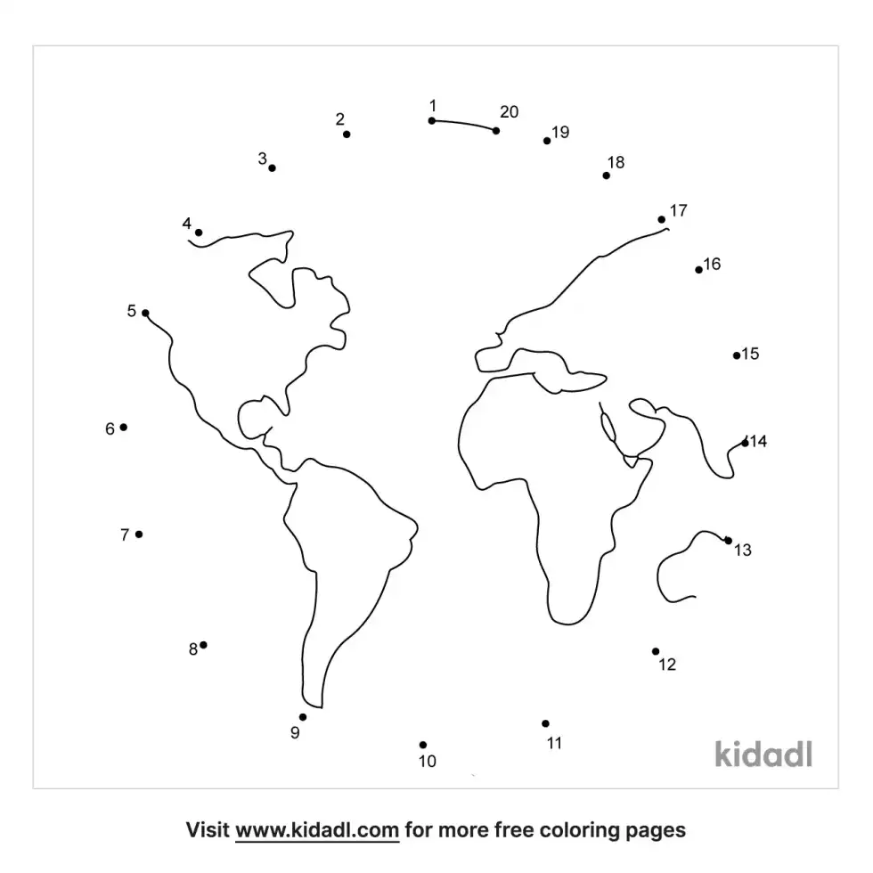 Earth Dot To Dot (Easy)