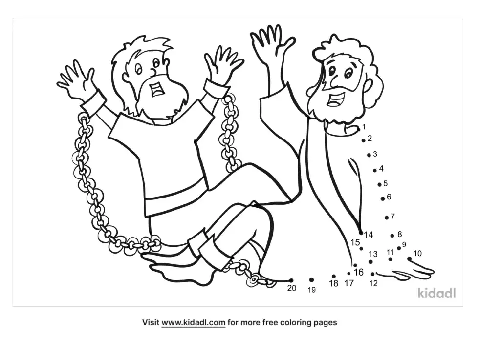 Paul And Silas Dot To Dot (Easy)