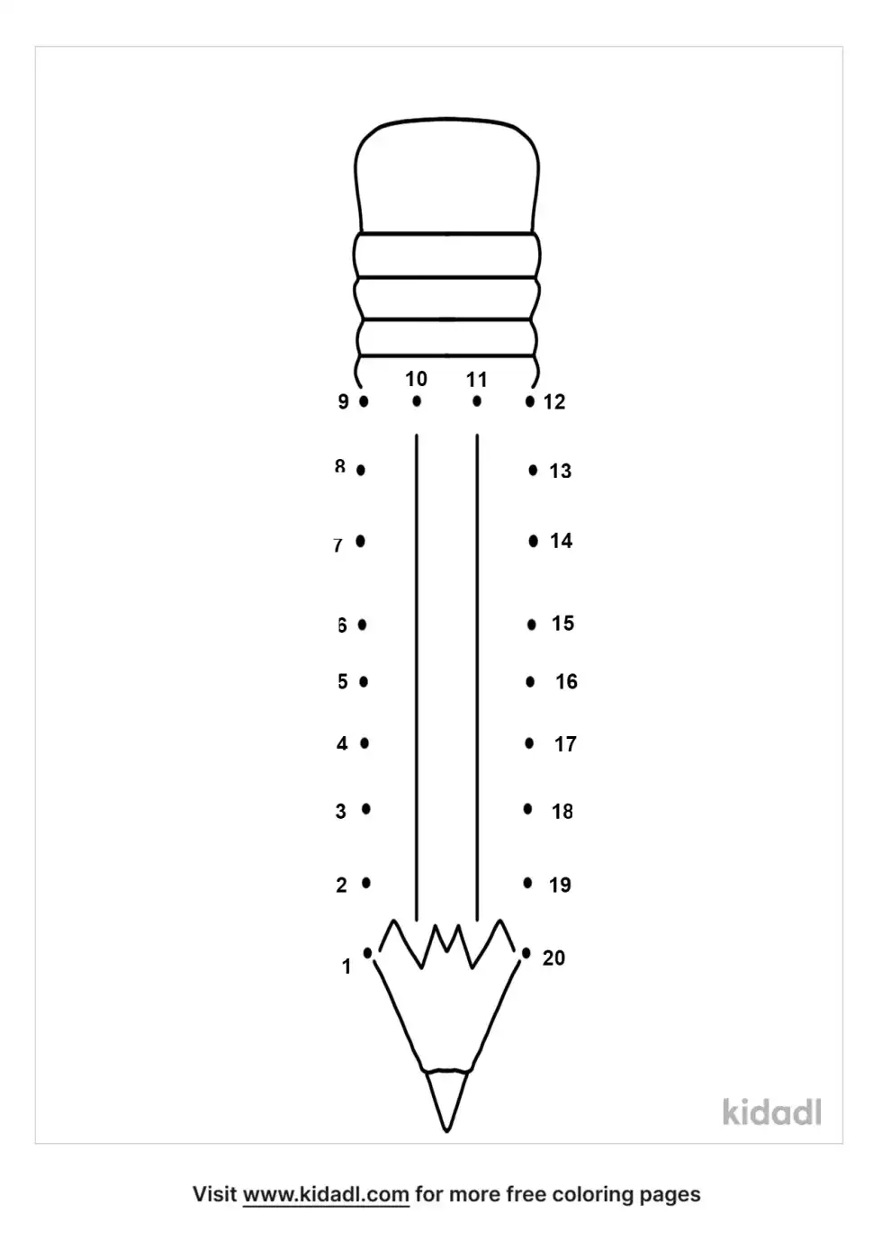 Pencils Dot To Dot (Easy)