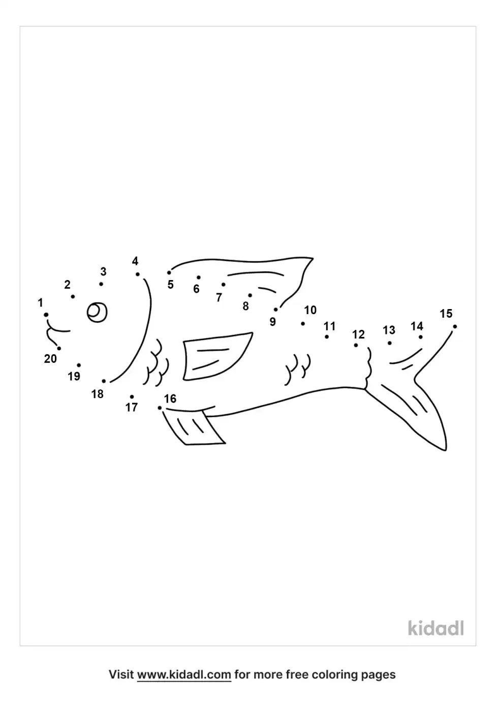 Fish Dot To Dot (Easy)