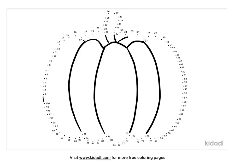 Vegetable Dot To Dot (Hard)