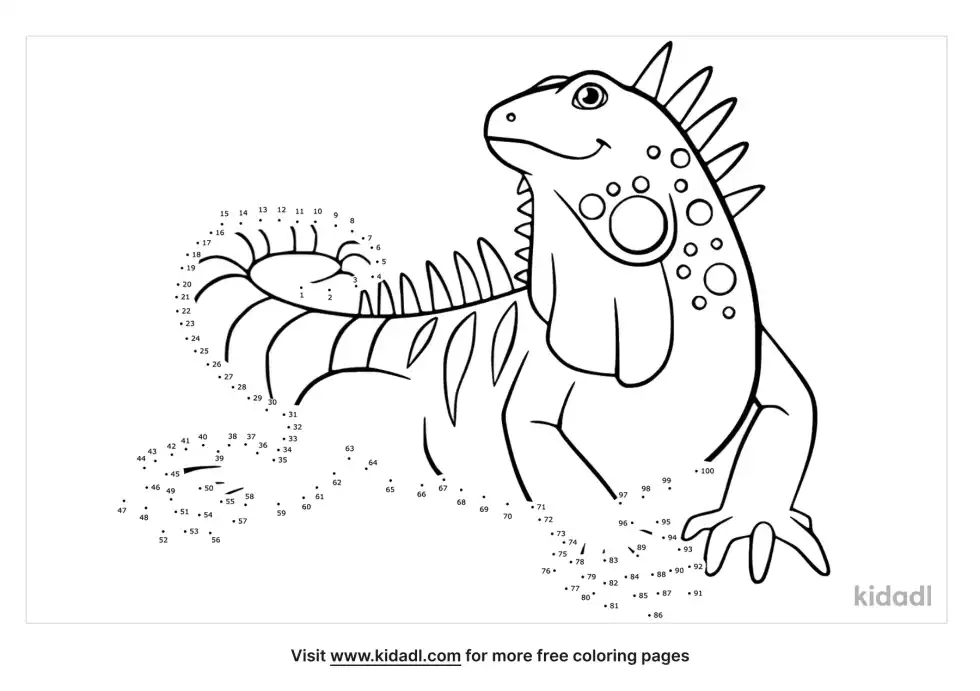Iguana Dot To Dot (Hard)