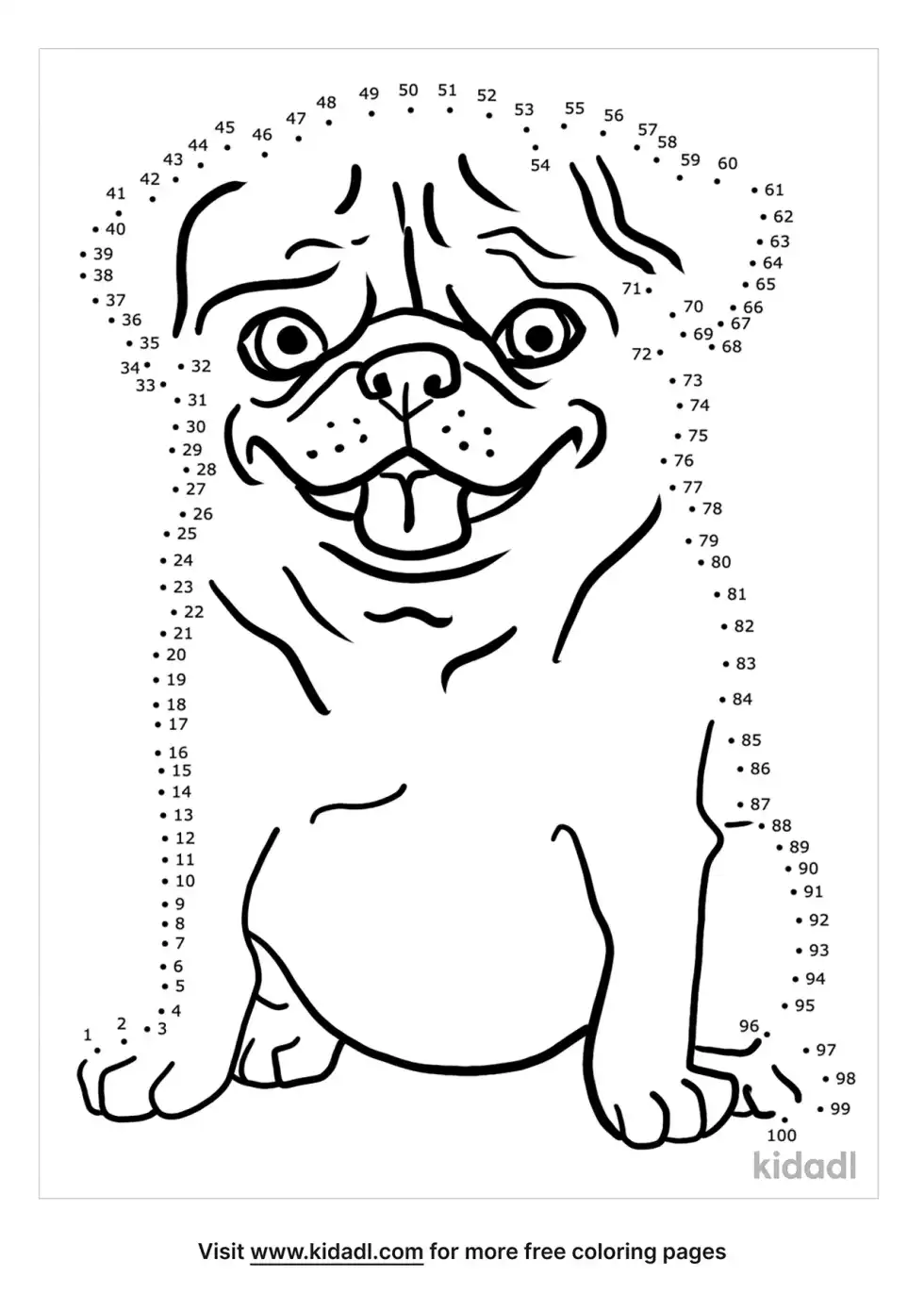 Pug Dot To Dot (Hard)