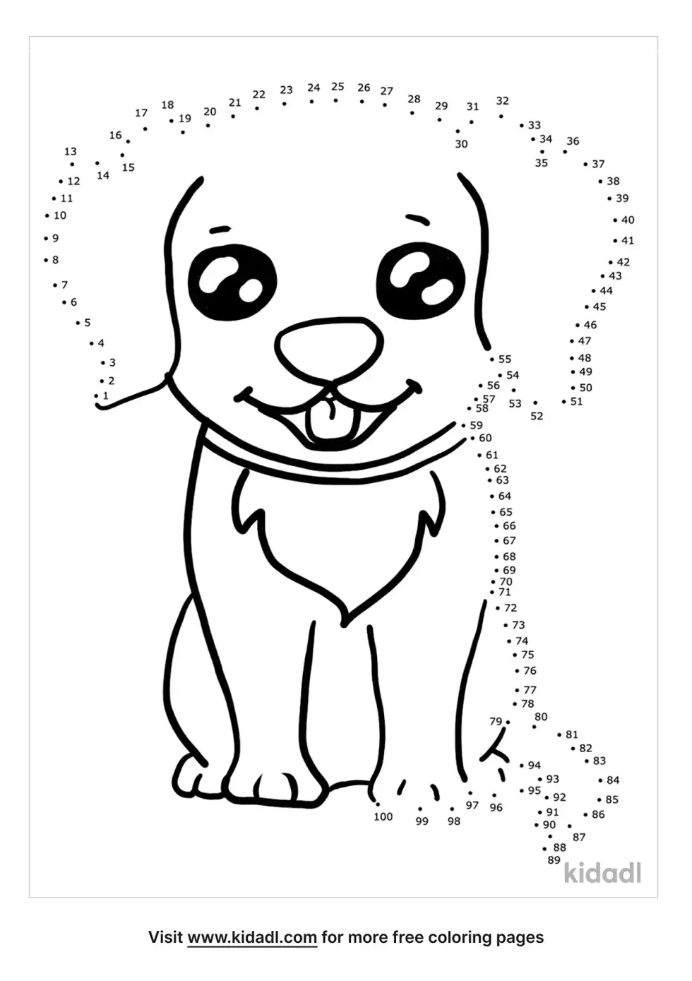 Puppies Dot To Dot (Hard)