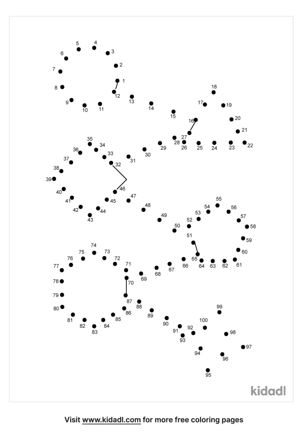 Geometric Shapes Dot To Dot (Hard)