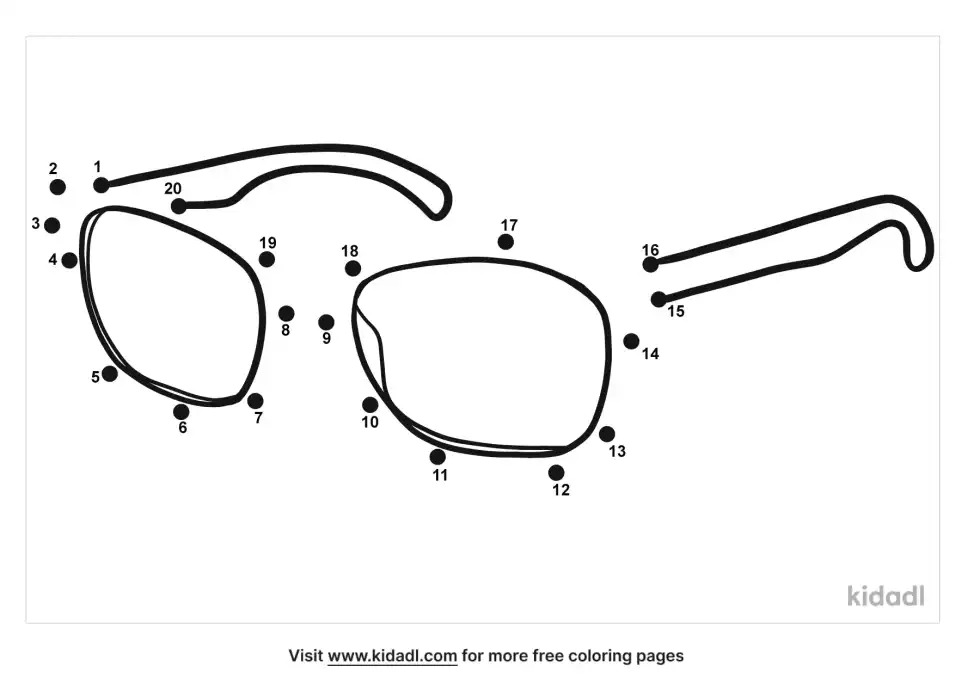 Spectacles Dot To Dot (Easy)