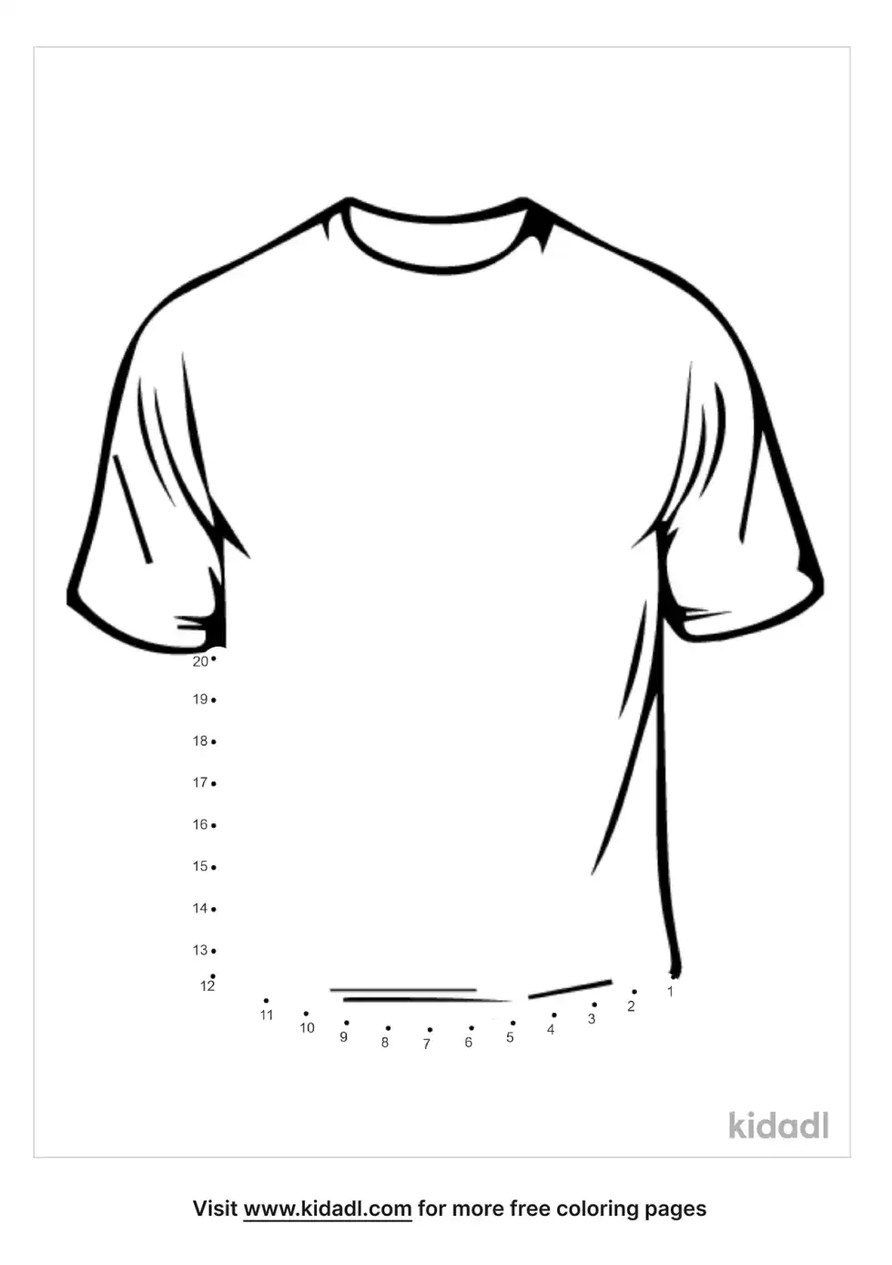 T-Shirt Dot To Dot (Easy)