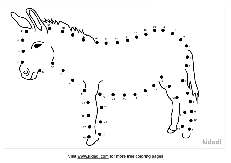 Donkey Dot To Dot (Medium)