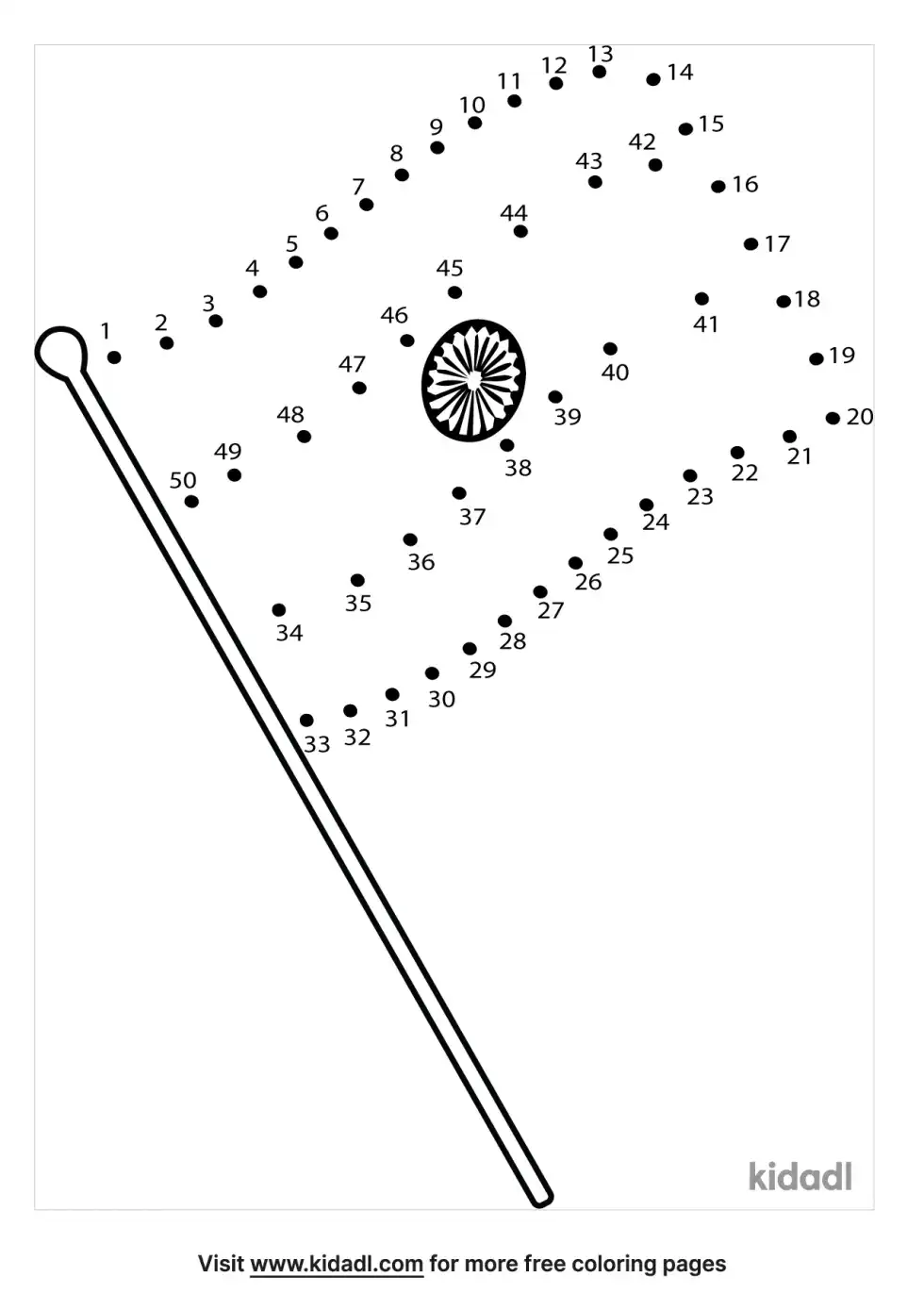 Flag Dot To Dot (Medium)
