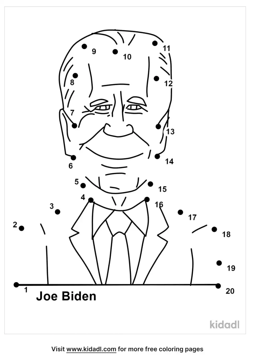 President Face Dot To Dot (Easy)