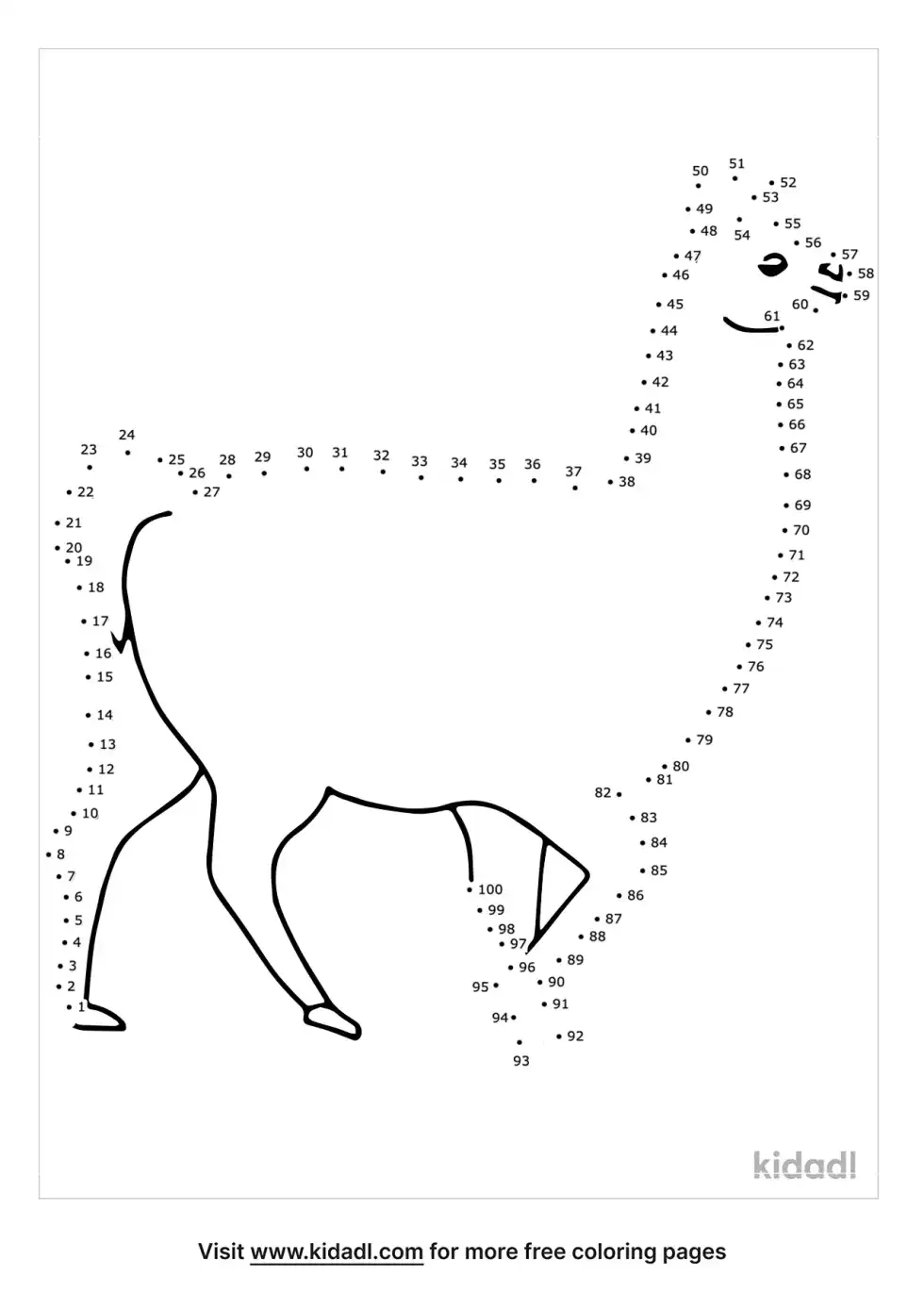Llama Dot To Dot (Hard)