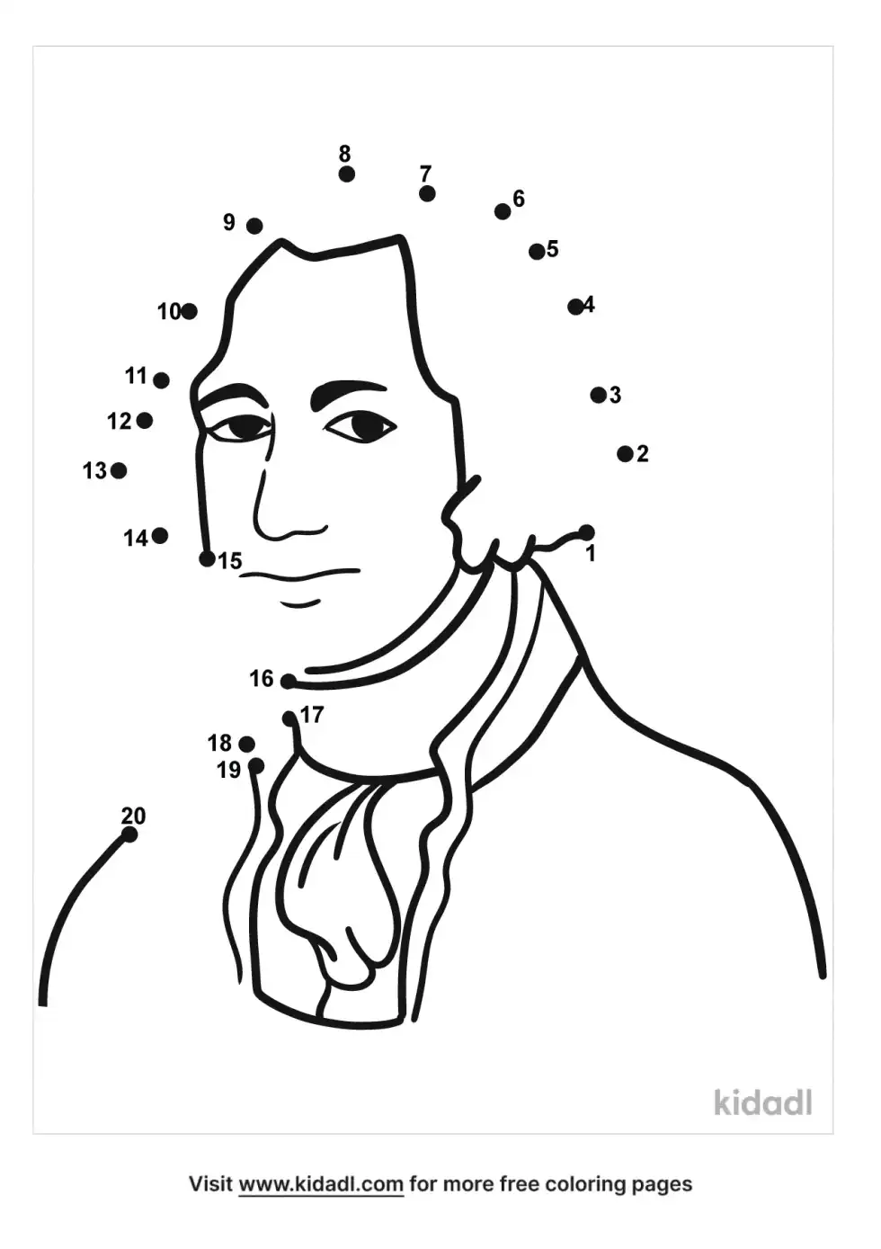 Washington Dot To Dot (Easy)