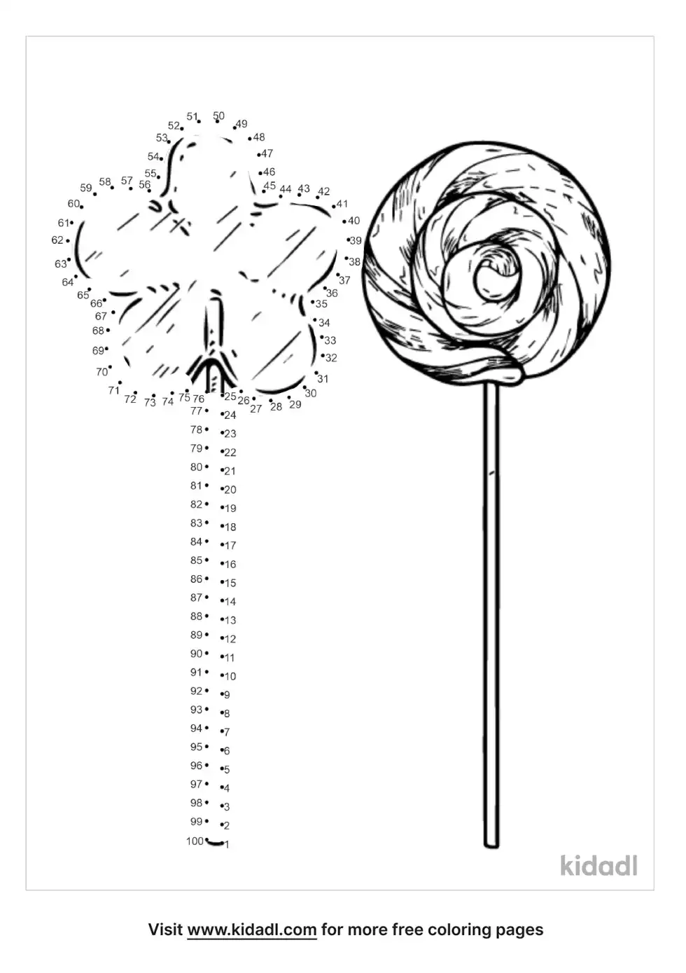 Lollipop Dot To Dot (Hard)