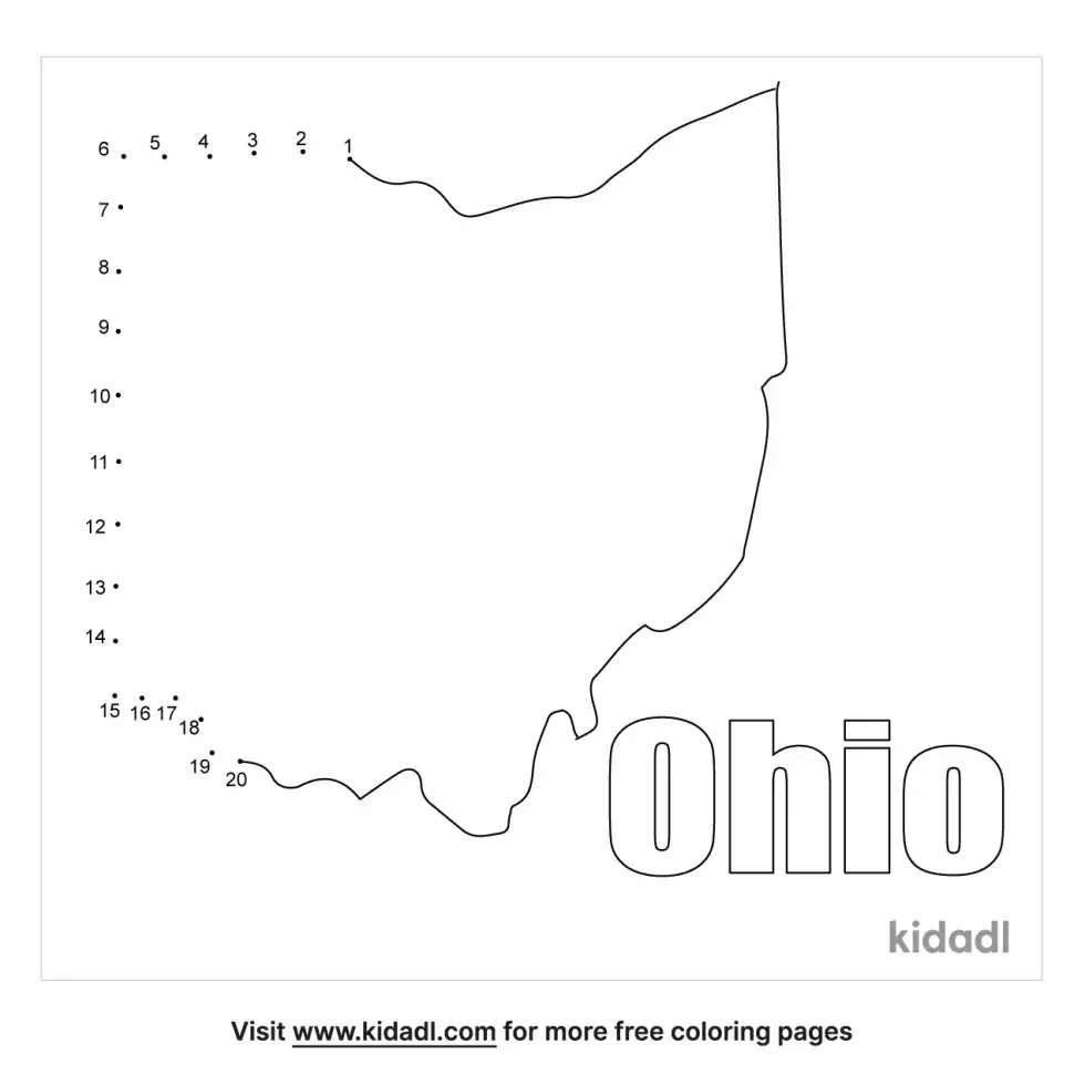 Ohio Dot To Dot (Easy)