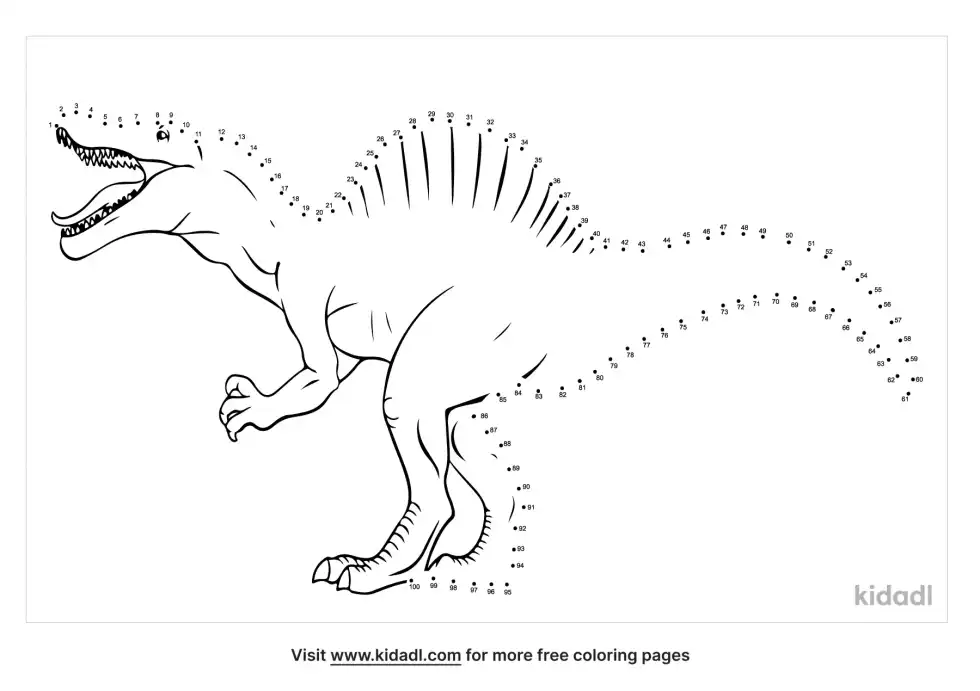 Spinosaurus Dot To Dot (Hard)