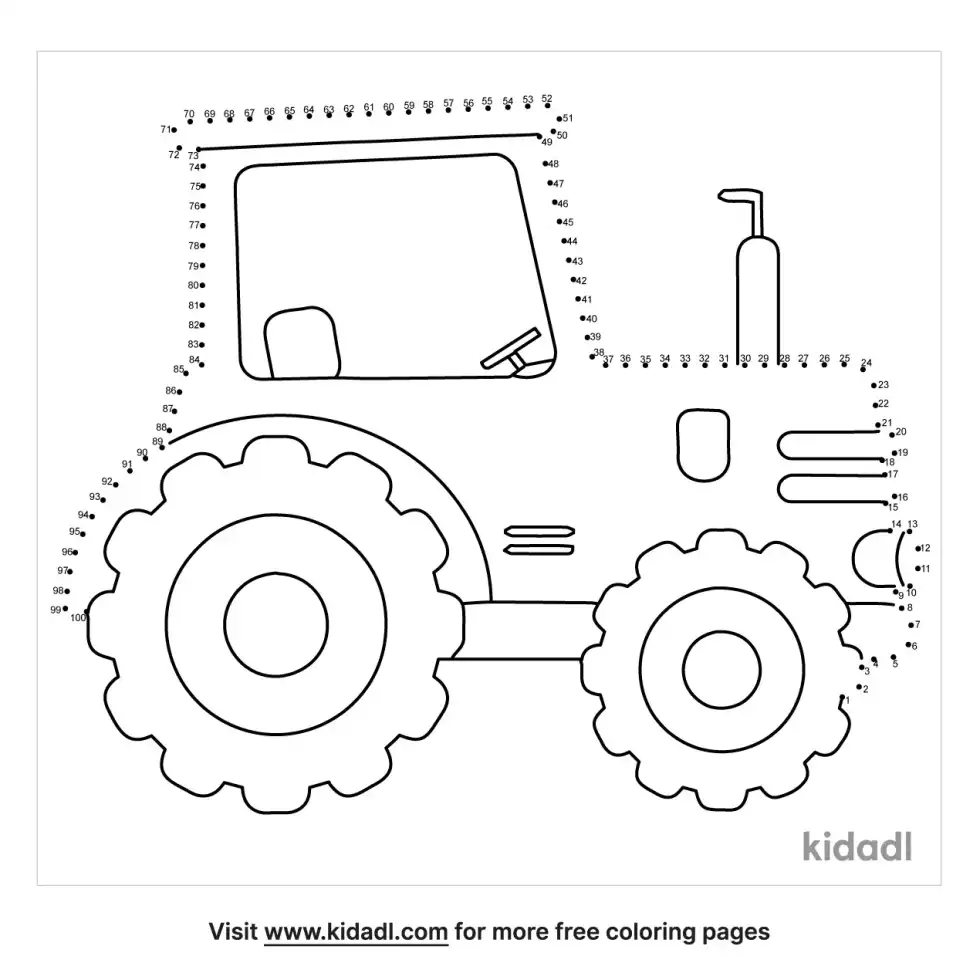 Tractor Dot To Dot (Hard)