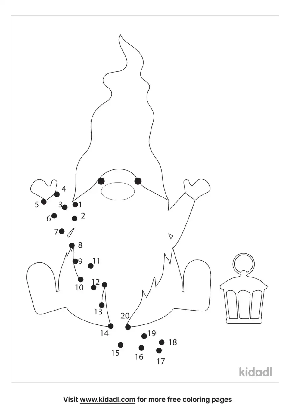 Christmas Card Dot To Dot (Easy)