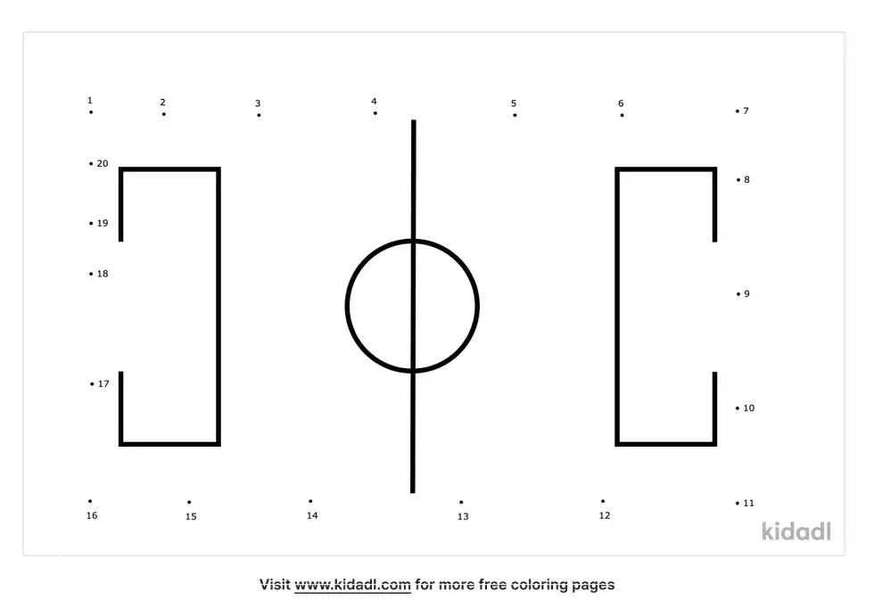 Playing Field Dot To Dot (Easy)