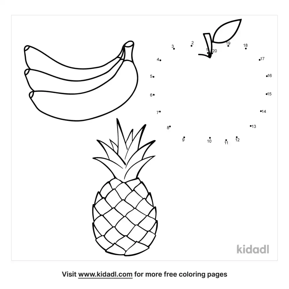 Fruit Dot To Dot (Easy)