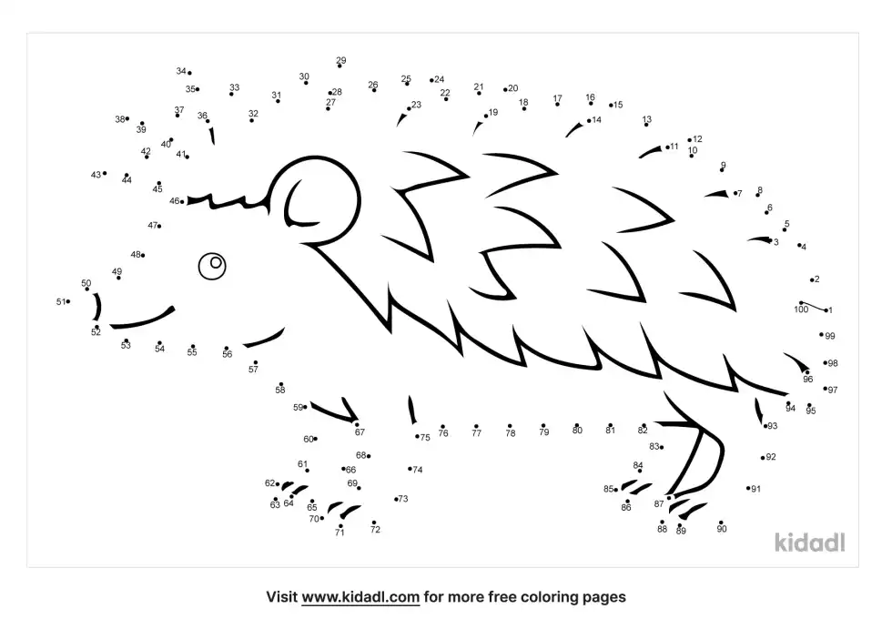 Hedgehog Dot To Dot (Hard)