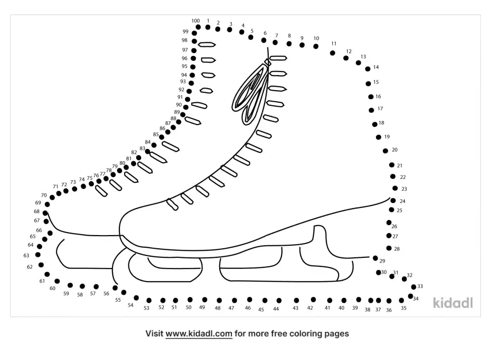 Ice Skates Dot To Dot (Hard)