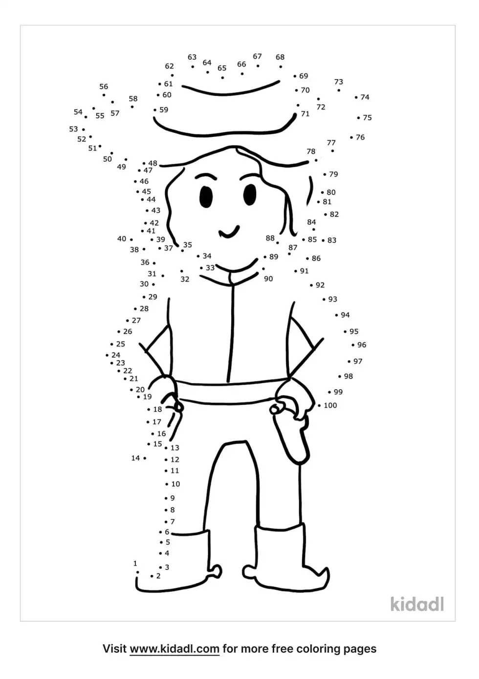 Cowboy Dot To Dot (Hard)