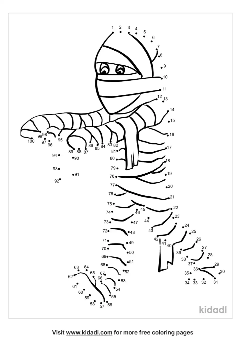 Mummy Dot To Dot (Hard)