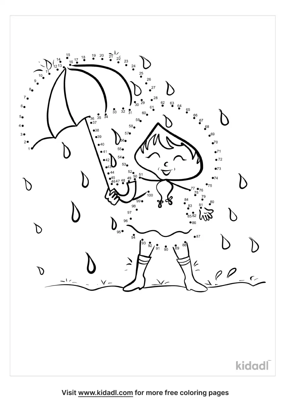 Rainy Day Dot To Dot (Hard)